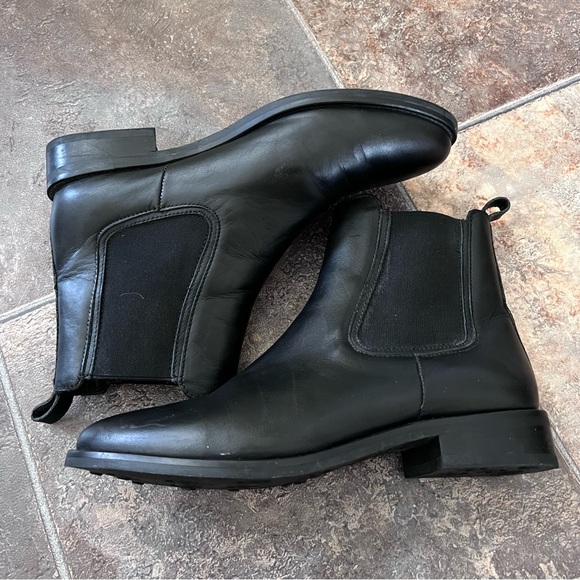 Thursday Boot Co Women's Black Leather Handmade Duchess Chelsea Boots Size 8 - Picture 5 of 9